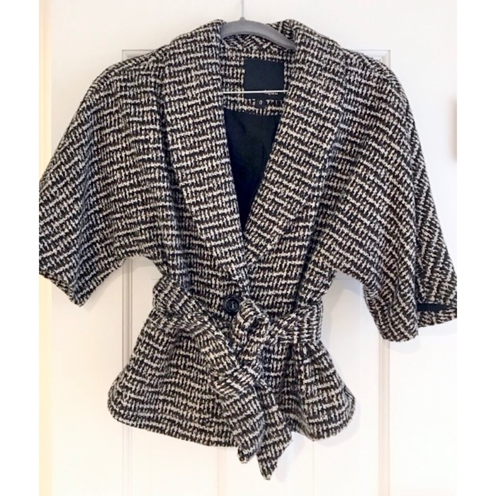 Liquid Dress Tie Waist Jacket